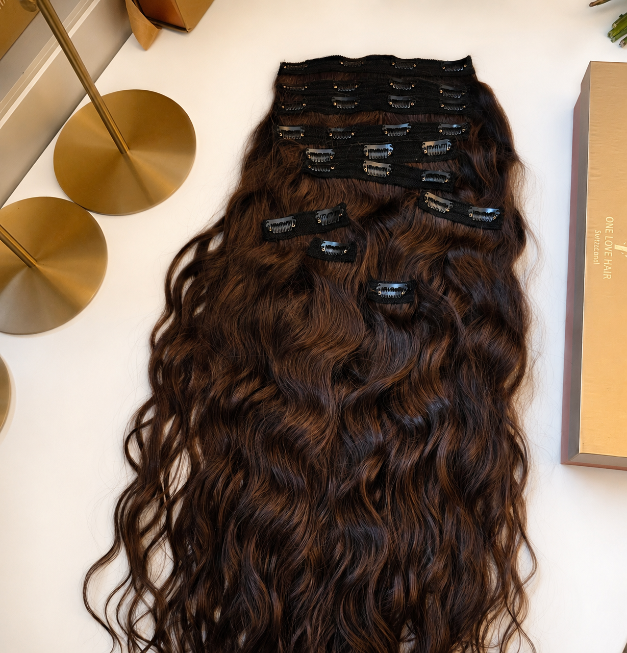 Premium Wavy Clip-In Hair Extensions 200 Grams 7 Sets  • Buy Now Pay Later