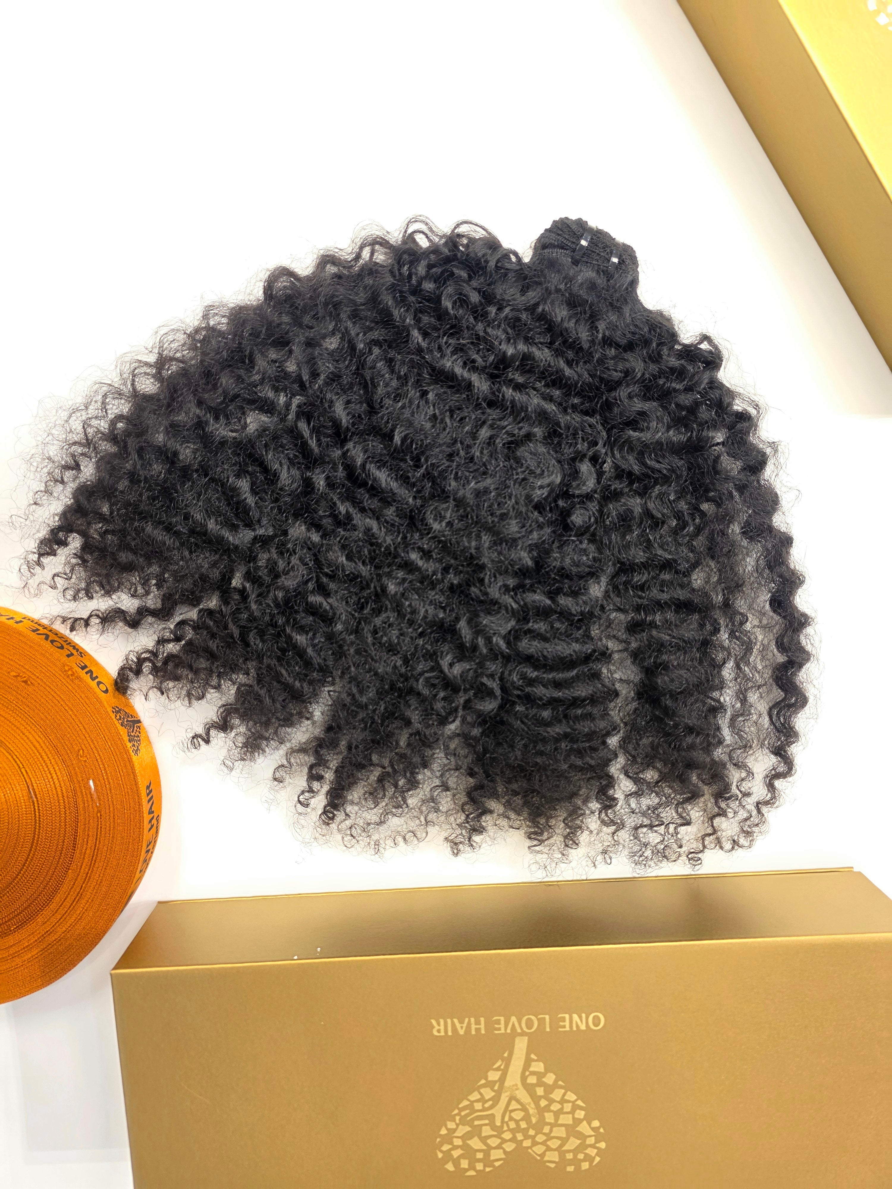 Crown Kinky Curly  Raw Indian Remy Hair Extensions  • Buy Now Pay Later