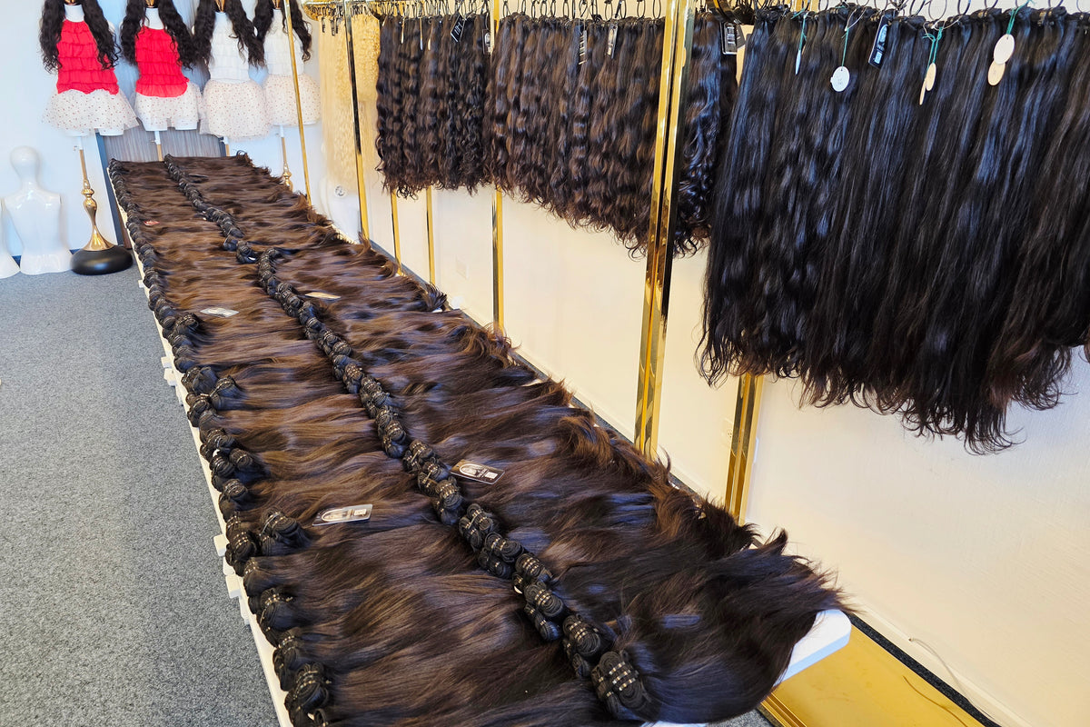 Premium Raw Indian Remy Hair Extensions Straight • Buy Now Pay Later