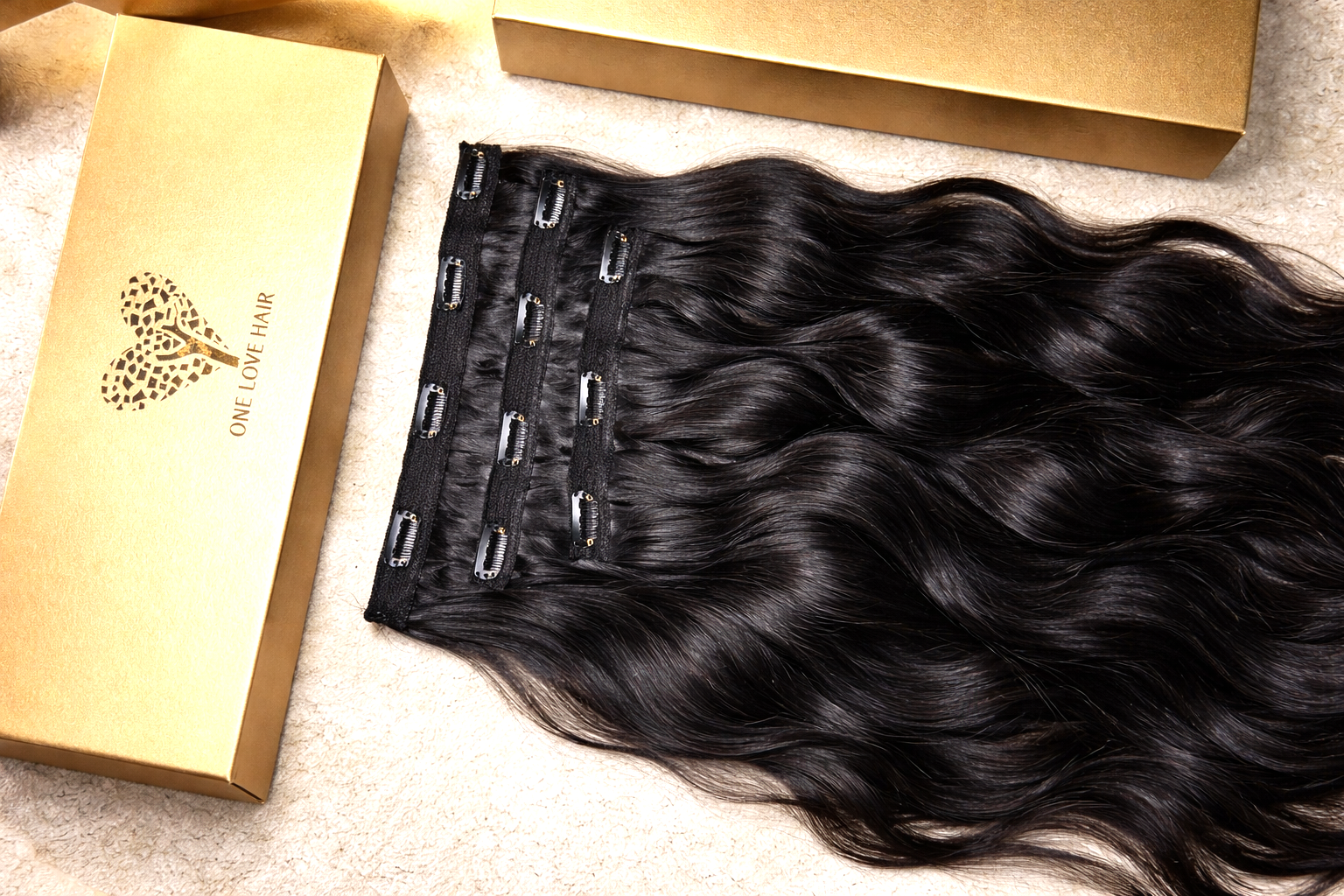 Hochwertige Clip-In-Haarverlängerungen • Jetzt kaufen, später zahlen • Zahlung per Rechnung