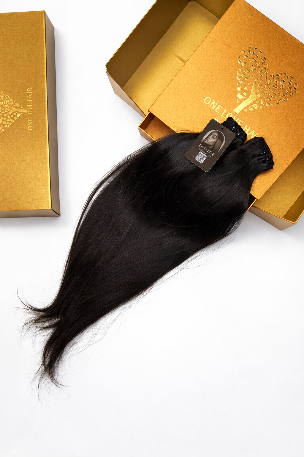 Unbehandelte indische Remy-Haarverlängerungen, glatt – von einer einzelnen Spenderin