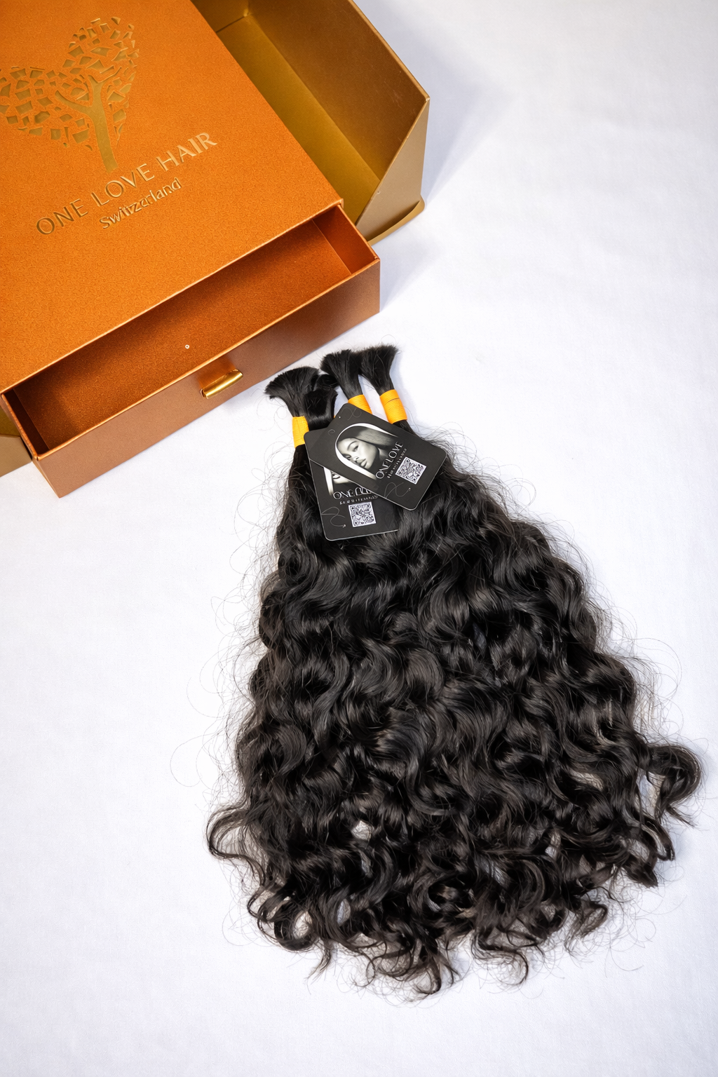 Unverarbeitete indische Remy-Haarverlängerungen (Einzelspenderhaar, Kopie)