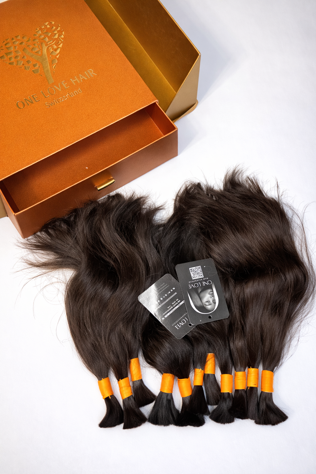 Unverarbeitete indische Remy-Haarverlängerungen (Einzelspenderhaar, Kopie)