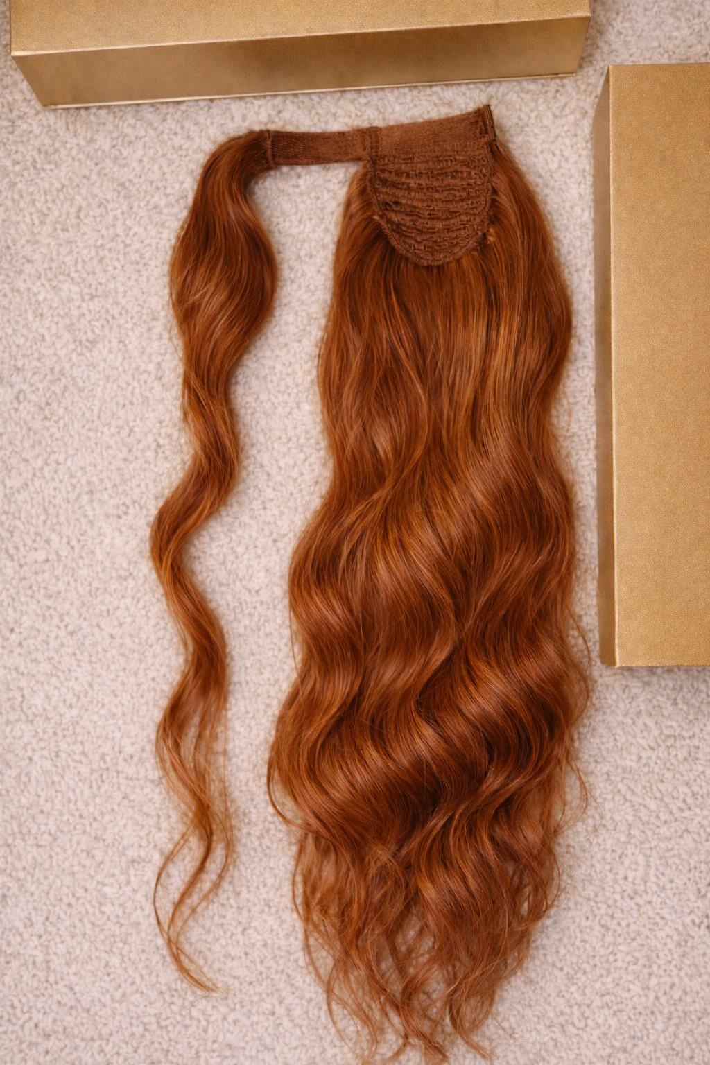 Hochwertige, gewellte Pferdeschwanzverlängerung • Mehrfarbig • Jetzt kaufen, später zahlen • Zahlung per Rechnung