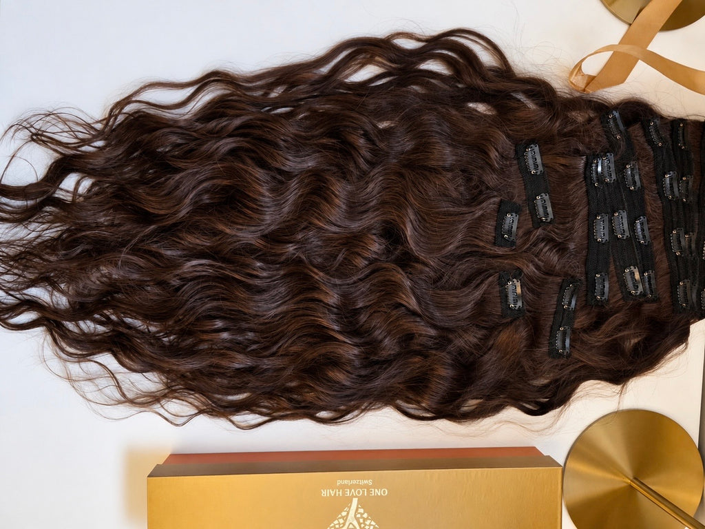 Premium Wavy Clip-In Hair Extensions 200 Grams 7 Sets  • Buy Now Pay Later