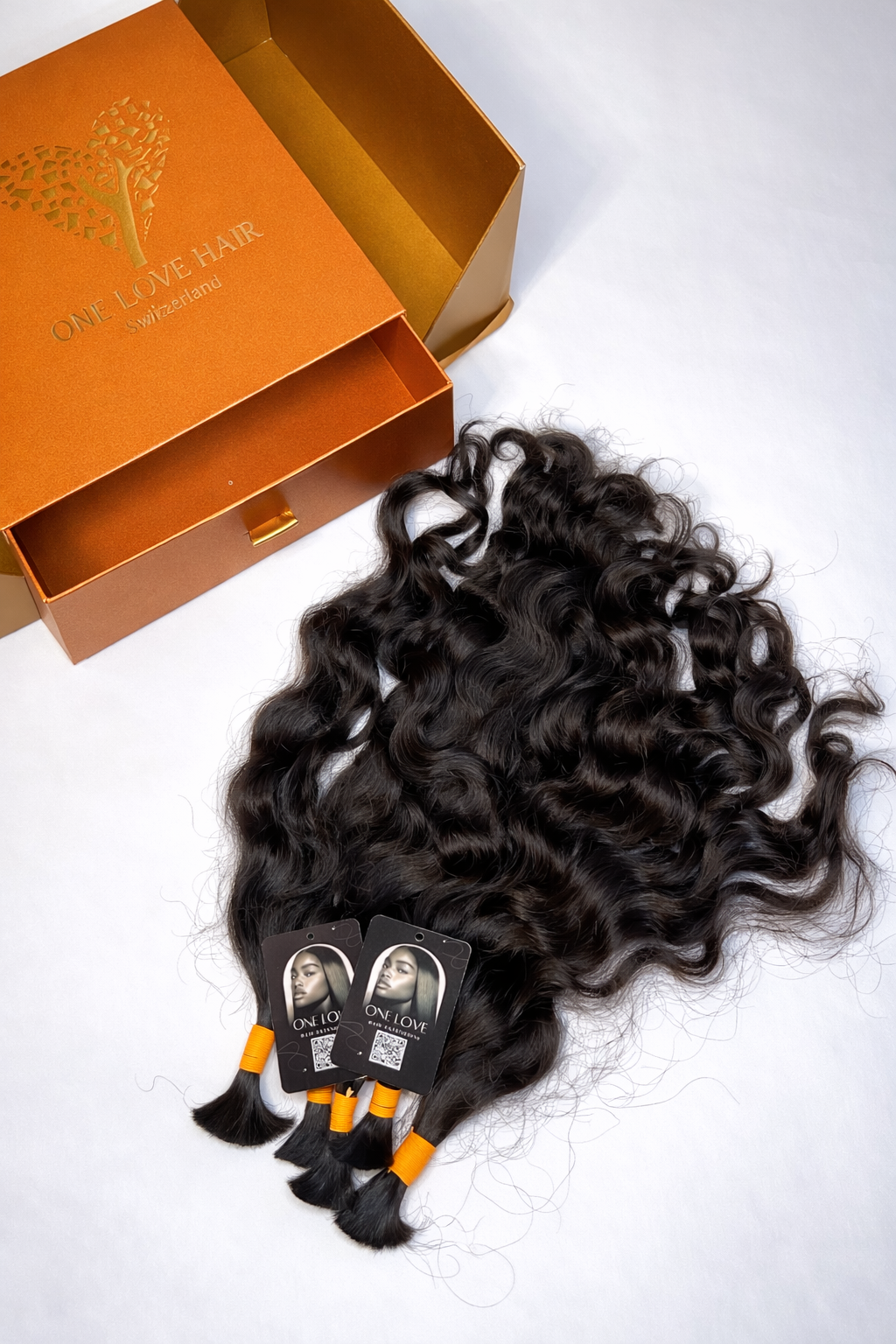 Hochwertige, unbehandelte indische Remy-Haarverlängerungen