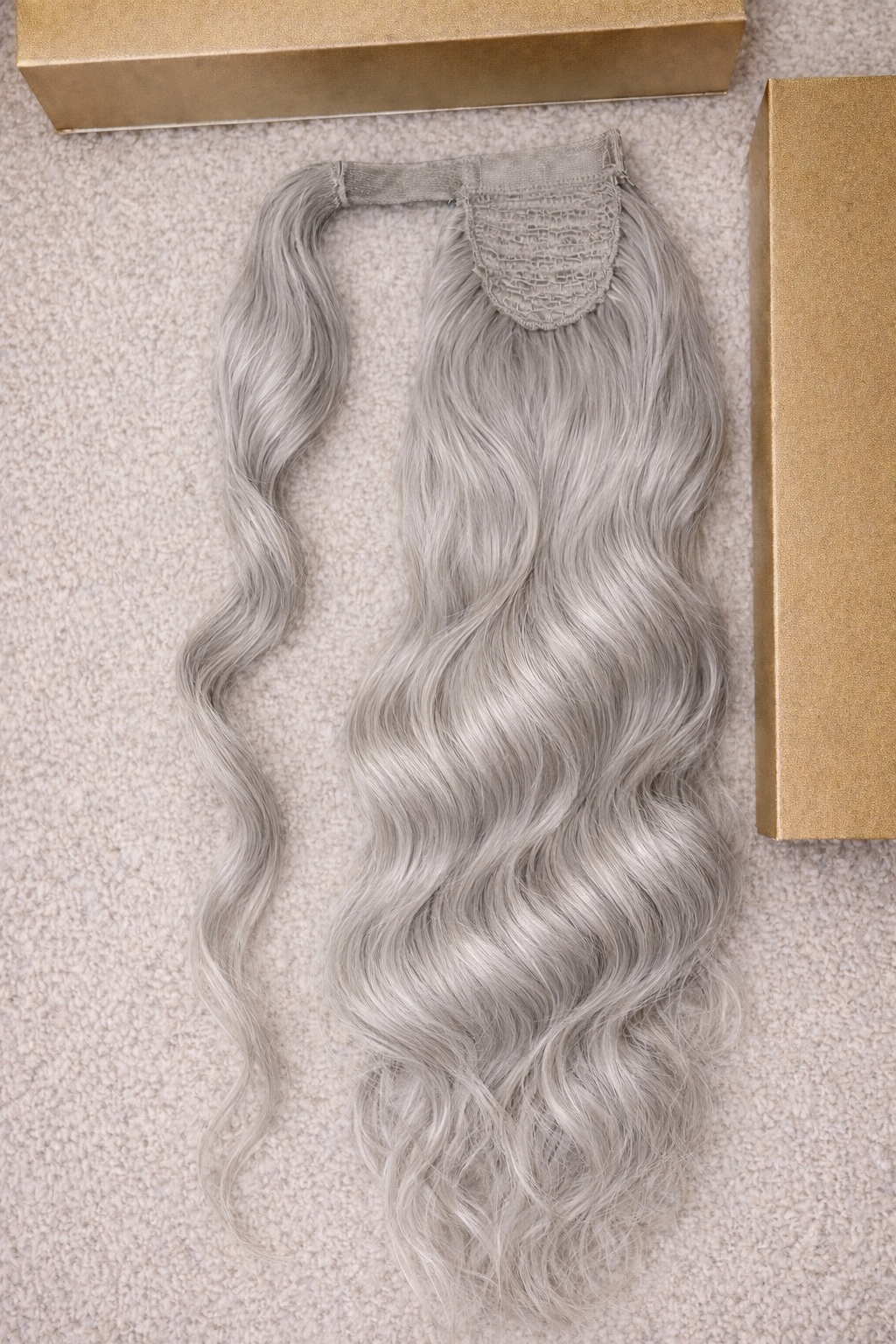 Hochwertige, gewellte Pferdeschwanzverlängerung • Mehrfarbig • Jetzt kaufen, später bezahlen