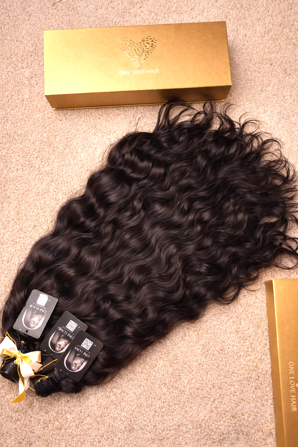 Unbehandelte indische Remy-Haarverlängerungen, gewellt – von einer einzelnen Spenderin