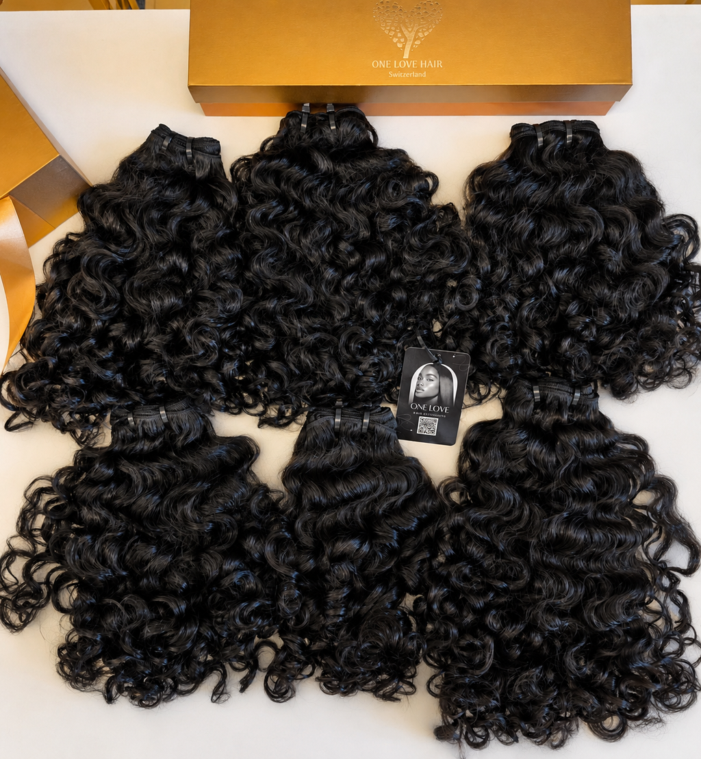 Premium Raw Indian Remy Hair Extensions Curly • Buy Now Pay Later