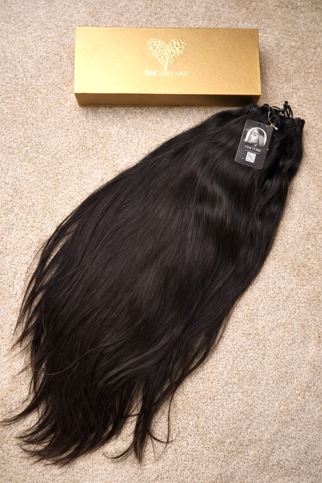 Premium Ongerepte Indiase Remy Haarverlengingen Recht • Nu Kopen, Later Betalen