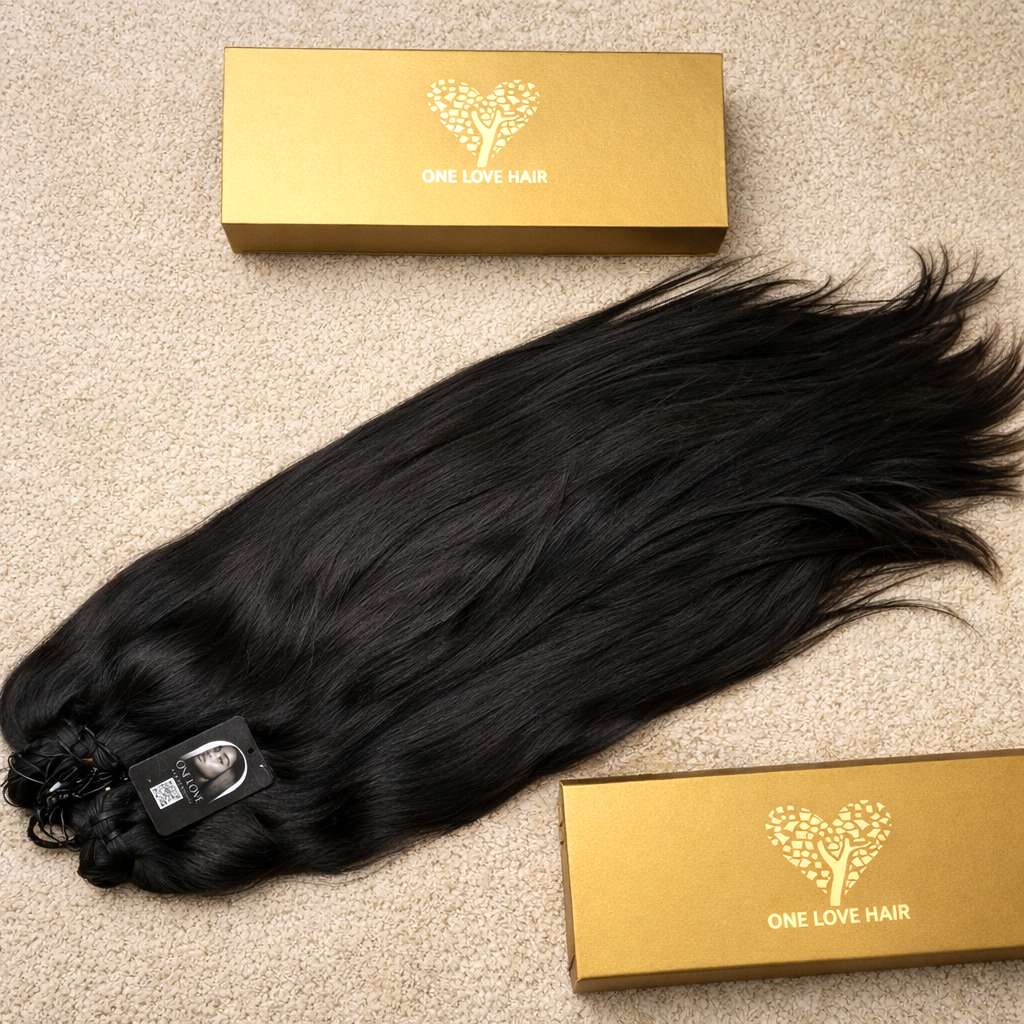 Premium Ongerepte Indiase Remy Haarverlengingen Recht • Nu Kopen, Later Betalen