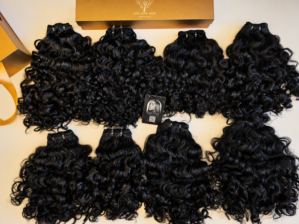 Premium Raw Indian Remy Hair Extensions Curly • Buy Now Pay Later