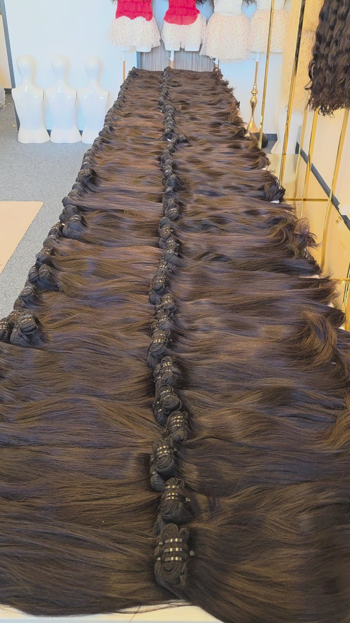 Premium Raw Indian Remy Hair Extensions Straight • Buy Now Pay Later