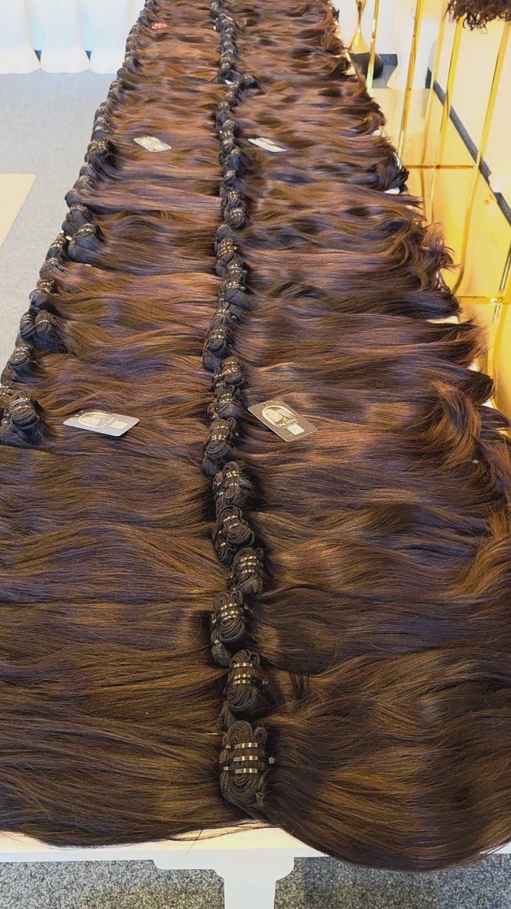 Premium Raw Indian Remy Hair Extensions Straight • Buy Now Pay Later