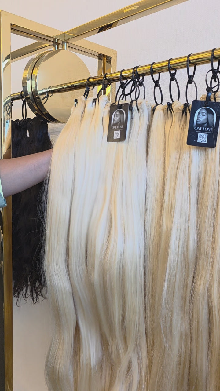 Premium Remy Blonde 613 Hair Extensions • Buy Now Pay Later
